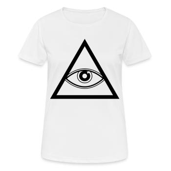Triangle - T-shirt respirant Femme - blanc - Devant - AI Model Female 172 dark (172cm)