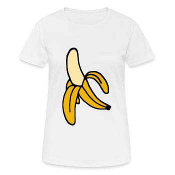 banana - Women's Breathable T-Shirt - white - Front - AI Model Female 172 dark (172cm)
