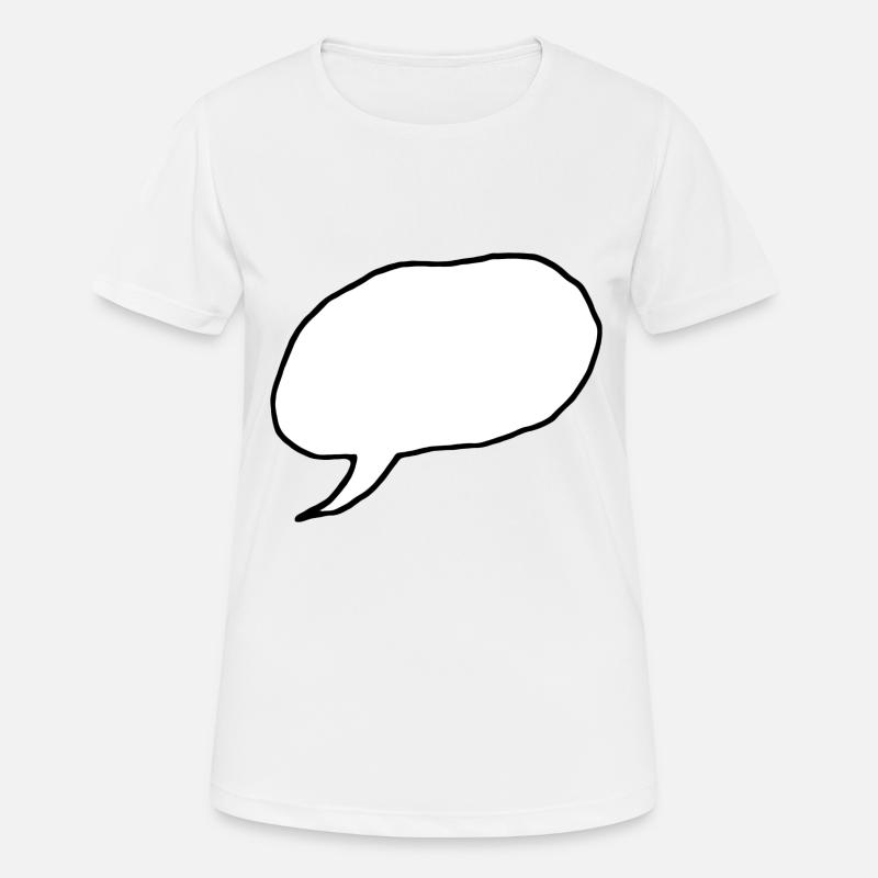 speech bubble - Women's Breathable T-Shirt - white