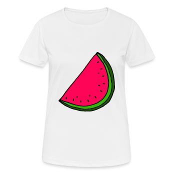watermelon - Women's Breathable T-Shirt - white - Front - AI Model Female 172 dark (172cm)