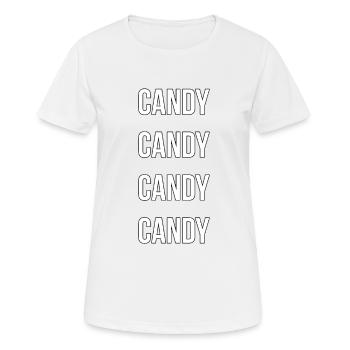 CANDY - Women's Breathable T-Shirt - white - Front - AI Model Female 172 dark (172cm)
