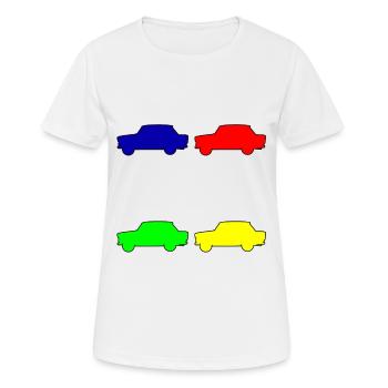   coloré - T-shirt respirant Femme - blanc - Devant - AI Model Female 172 dark (172cm)
