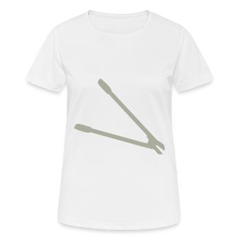 Gartenschere Geschenkidee - Frauen T-Shirt atmungsaktiv - Weiß - Vorne - AI Model Female 172 dark (172cm)