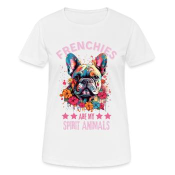 French Bulldog Lovers - Women's Breathable T-Shirt - white - Front - AI Model Female 172 dark (172cm)