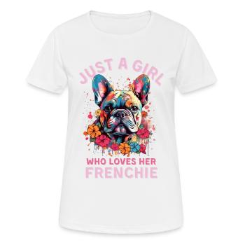 French Bulldog Lovers - Women's Breathable T-Shirt - white - Front - AI Model Female 172 dark (172cm)