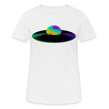 Disco Saturne - T-shirt respirant Femme - blanc - Devant - AI Model Female 172 dark (172cm)
