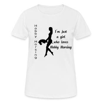 Hobby Horsing 2 - Frauen T-Shirt atmungsaktiv - Weiß - Vorne - AI Model Female 172 dark (172cm)