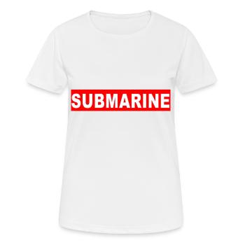 SUBMARINE - Women's Breathable T-Shirt - white - Front - AI Model Female 172 dark (172cm)