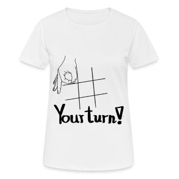 Take a look! Tik Tak To - Women's Breathable T-Shirt - white - Front - AI Model Female 172 dark (172cm)