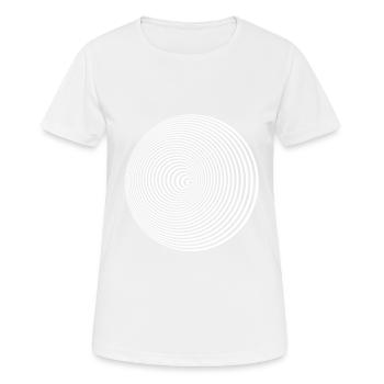 cercle illusion hypnose illusion d’optique lsd part - T-shirt respirant Femme - blanc - Devant - AI Model Female 172 dark (172cm)