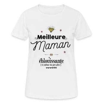 Meilleur Maman eblouissante - cadeau - T-shirt respirant Femme - blanc - Devant - AI Model Female 172 dark (172cm)