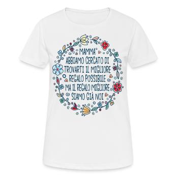 Donna Festa Della mamma Migliore Del Mondo - T-shirt respirant Femme - blanc - Devant - AI Model Female 172 dark (172cm)