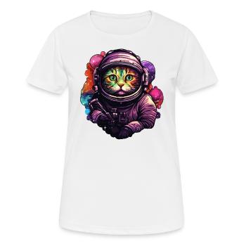 Astro Chat - T-shirt respirant Femme - blanc - Devant - AI Model Female 172 dark (172cm)