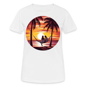 Oase Der Entspannung - Frauen T-Shirt atmungsaktiv - Weiß - Vorne - AI Model Female 172 dark (172cm)