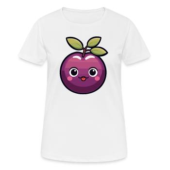 Kawaii Plum Sweet Plum - Women's Breathable T-Shirt - white - Front - AI Model Female 172 dark (172cm)