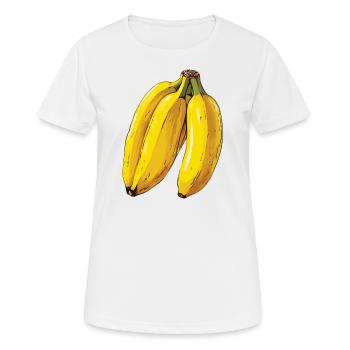 Spécialités jaune banane - T-shirt respirant Femme - blanc - Devant - AI Model Female 172 dark (172cm)