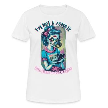 zombie teen - Women's Breathable T-Shirt - white - Front - AI Model Female 172 dark (172cm)