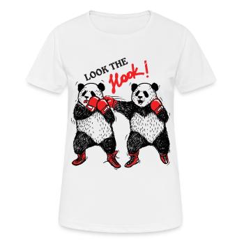 boxe panda Out main - T-shirt respirant Femme - blanc - Devant - AI Model Female 172 dark (172cm)