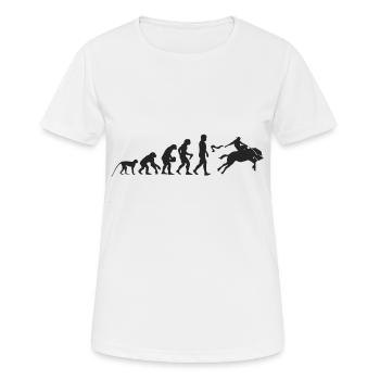 Evolution Rodeo - T-shirt respirant Femme - blanc - Devant - AI Model Female 172 dark (172cm)