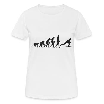 Evolution Skate - T-shirt respirant Femme - blanc - Devant - AI Model Female 172 dark (172cm)