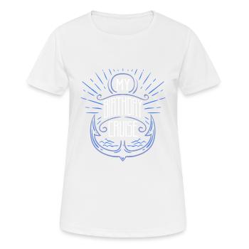 Birthday cruise shirt - Frauen T-Shirt atmungsaktiv - Weiß - Vorne - AI Model Female 172 dark (172cm)
