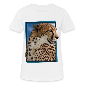 cheetah - Women's Breathable T-Shirt - white - Front - AI Model Female 172 dark (172cm)