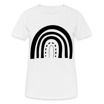 Arc en ciel - T-shirt respirant Femme - blanc - Devant - AI Model Female 172 dark (172cm)