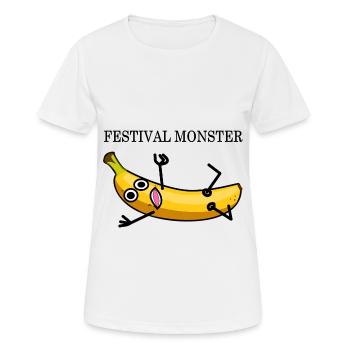 Festival banane - T-shirt respirant Femme - blanc - Devant - AI Model Female 172 dark (172cm)