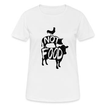 Vegan Veganer Veganerin - Frauen T-Shirt atmungsaktiv - Weiß - Vorne - AI Model Female 172 dark (172cm)