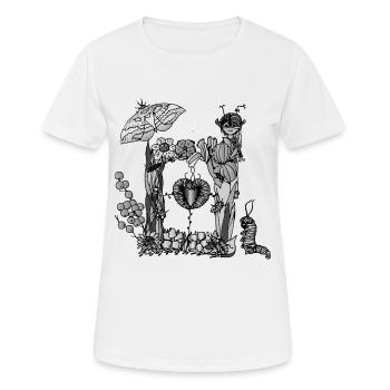 Magisches Tor Insectaria- Die Hüter von Orbis - Frauen T-Shirt atmungsaktiv - Weiß - Vorne - AI Model Female 172 dark (172cm)