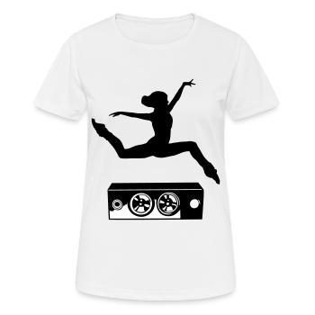 Dancer and speaker - Women's Breathable T-Shirt - white - Front - AI Model Female 172 dark (172cm)