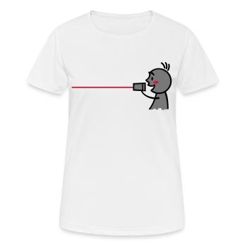 love tin can telephone couple shirt - boy - Frauen T-Shirt atmungsaktiv - Weiß - Vorne - AI Model Female 172 dark (172cm)