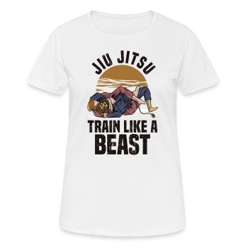 Ju Jutsu Brazilian Martial Arts Training - Women's Breathable T-Shirt - white - Front - AI Model Female 172 dark (172cm)