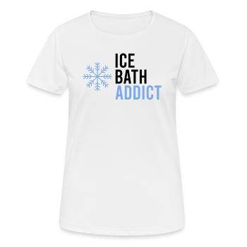 Eisbaden Gesundes Kaltes Eisschwimmen Kaltes - Frauen T-Shirt atmungsaktiv - Weiß - Vorne - AI Model Female 172 dark (172cm)