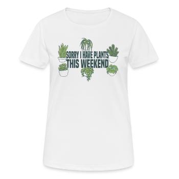 Houseplants Plant Collectors Gardening - Women's Breathable T-Shirt - white - Front - AI Model Female 172 dark (172cm)