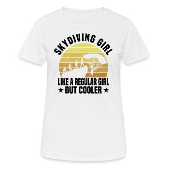 Parachutistes parachutistes - T-shirt respirant Femme - blanc - Devant - AI Model Female 172 dark (172cm)