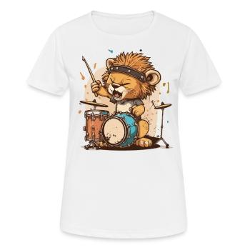 Rhythm of the Lion - Women's Breathable T-Shirt - white - Front - AI Model Female 172 dark (172cm)