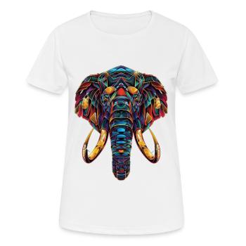 Mammouth - T-shirt respirant Femme - blanc - Devant - AI Model Female 172 dark (172cm)
