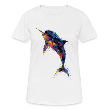 Narval - T-shirt respirant Femme - blanc - Devant - AI Model Female 172 dark (172cm)