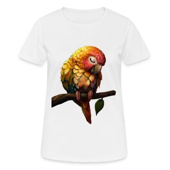 Perroquet - T-shirt respirant Femme - blanc - Devant - AI Model Female 172 dark (172cm)