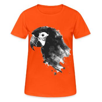 Papagei - Frauen T-Shirt atmungsaktiv - Neonorange - Vorne - AI Model Female 172 dark (172cm)