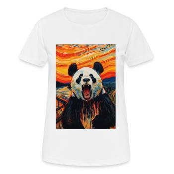 Panda - Frauen T-Shirt atmungsaktiv - Weiß - Vorne - AI Model Female 172 dark (172cm)