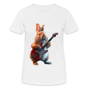 Kaninchen - Frauen T-Shirt atmungsaktiv - Weiß - Vorne - AI Model Female 172 dark (172cm)