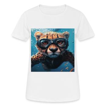 Cheetah - Women's Breathable T-Shirt - white - Front - AI Model Female 172 dark (172cm)