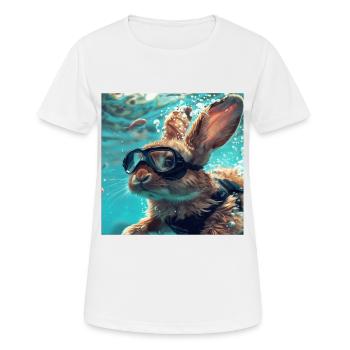 Rabbit - Women's Breathable T-Shirt - white - Front - AI Model Female 172 dark (172cm)