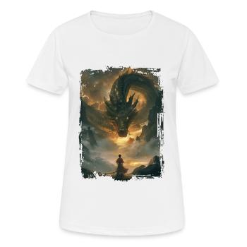 Cerf-volant - T-shirt respirant Femme - blanc - Devant - AI Model Female 172 dark (172cm)