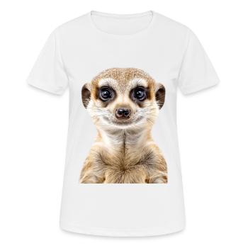Suricate - T-shirt respirant Femme - blanc - Devant - AI Model Female 172 dark (172cm)