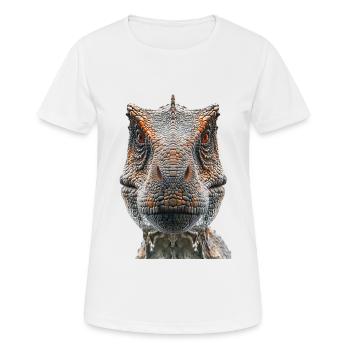 T-Rex - Women's Breathable T-Shirt - white - Front - AI Model Female 172 dark (172cm)