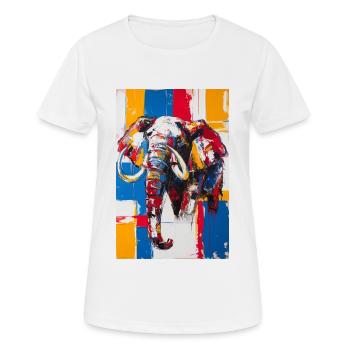 Mammut - Frauen T-Shirt atmungsaktiv - Weiß - Vorne - AI Model Female 172 dark (172cm)