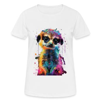 Suricate - T-shirt respirant Femme - blanc - Devant - AI Model Female 172 dark (172cm)